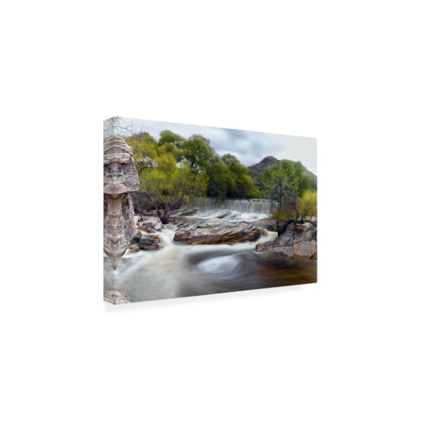 Mitch Catanzaro 'Sabino Canyon Falls' Canvas Art,30x47